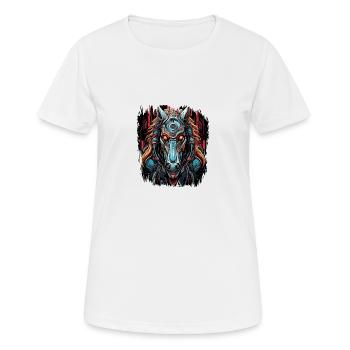 Citation Quarter Horse Riding Idée Présente - T-shirt respirant Femme - blanc - Devant - AI Model Female 172 dark (172cm)