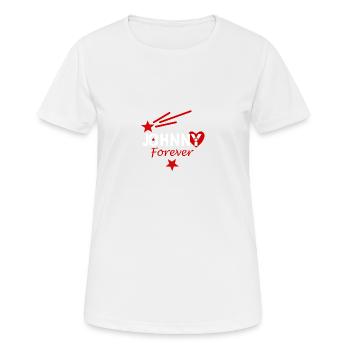 Johnny für immer - Frauen T-Shirt atmungsaktiv - Weiß - Vorne - AI Model Female 172 dark (172cm)