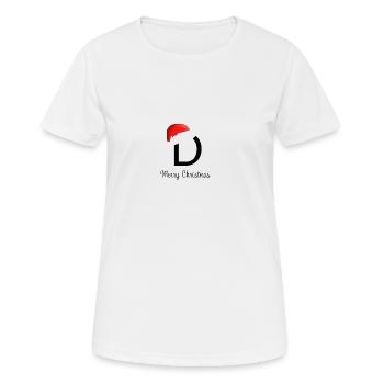 merry christmas D - Frauen T-Shirt atmungsaktiv - Weiß - Vorne - AI Model Female 172 dark (172cm)