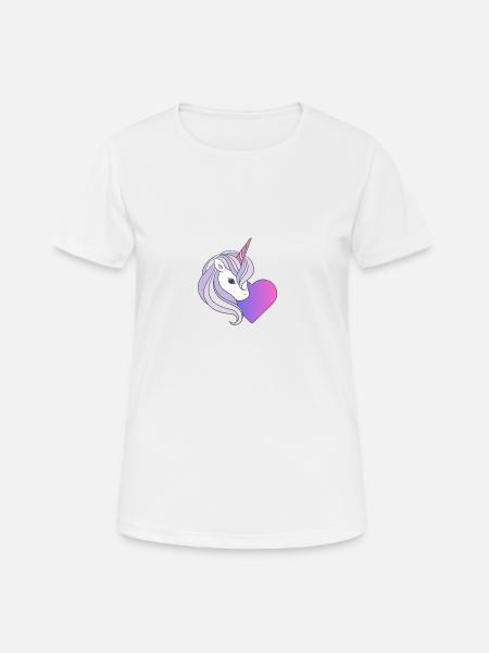 My unicorn - Frauen T-Shirt atmungsaktiv - Weiß