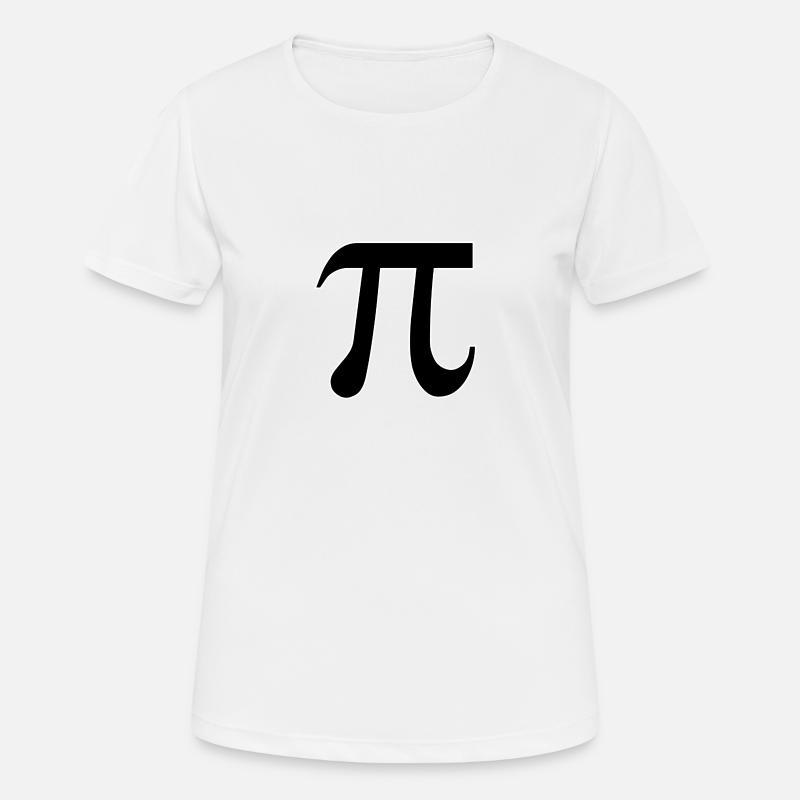 pi π - Women's Breathable T-Shirt - white