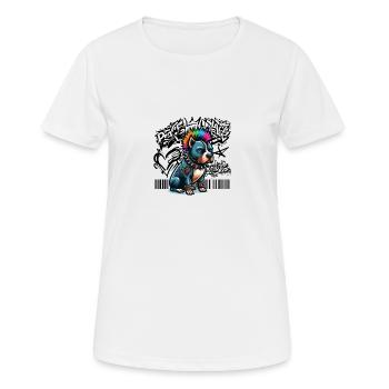 Staff des rues - T-shirt respirant Femme - blanc - Devant - AI Model Female 172 dark (172cm)