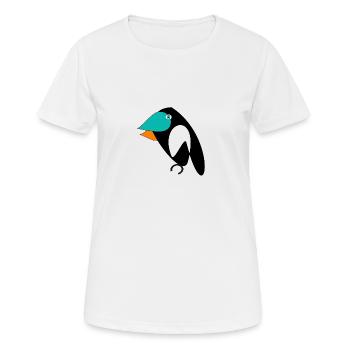 Vogel - Frauen T-Shirt atmungsaktiv - Weiß - Vorne - AI Model Female 172 dark (172cm)