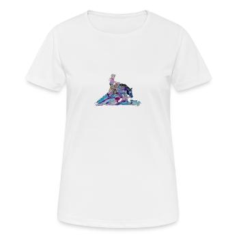 Reining - Women's Breathable T-Shirt - white - Front - AI Model Female 172 dark (172cm)