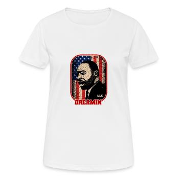 Journée Martin Luther King, Jr. - T-shirt respirant Femme - blanc - Devant - AI Model Female 172 dark (172cm)