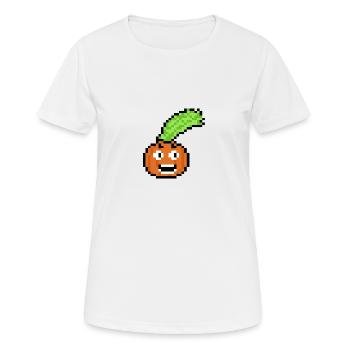 Gemüse (Pixelart) - Frauen T-Shirt atmungsaktiv - Weiß - Vorne - AI Model Female 172 dark (172cm)