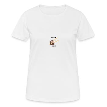 SUSHI TIME - Frauen T-Shirt atmungsaktiv - Weiß - Vorne - AI Model Female 172 dark (172cm)