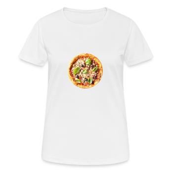 Basilic Pizza - T-shirt respirant Femme - blanc - Devant - AI Model Female 172 dark (172cm)