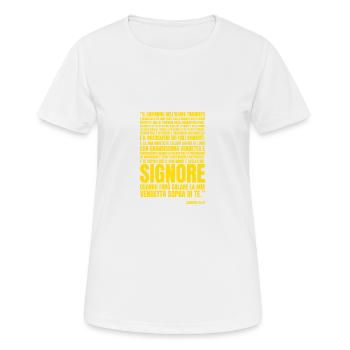 Ézéchiel 25 17 - T-shirt respirant Femme - blanc - Devant - AI Model Female 172 dark (172cm)