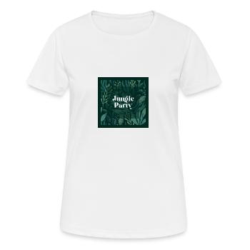 Jungle Party - Frauen T-Shirt atmungsaktiv - Weiß - Vorne - AI Model Female 172 dark (172cm)