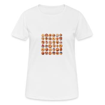 Delicious muffins - Women's Breathable T-Shirt - white - Front - AI Model Female 172 dark (172cm)