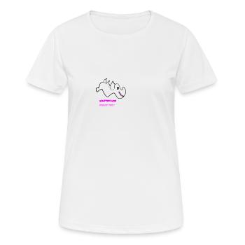 Les monstres ont aussi besoin d'amis! - T-shirt respirant Femme - blanc - Devant - AI Model Female 172 dark (172cm)