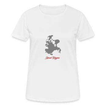 Insel Rügen - Frauen T-Shirt atmungsaktiv - Weiß - Vorne - AI Model Female 172 dark (172cm)