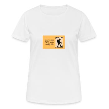 Hiking and its benefits - Women's Breathable T-Shirt - white - Front - AI Model Female 172 dark (172cm)