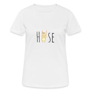 Hase Kinder Geschenk Geburtstag Pyjama Schlafen - Frauen T-Shirt atmungsaktiv - Weiß - Vorne - AI Model Female 172 dark (172cm)