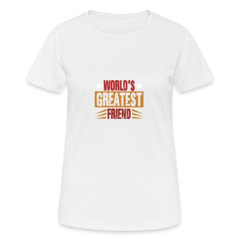 World's Best Friend - Women's Breathable T-Shirt - white - Front - AI Model Female 172 dark (172cm)