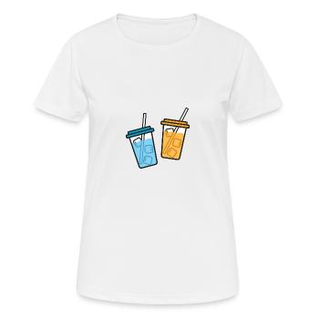 Summer Drinks Gift Idea - Women's Breathable T-Shirt - white - Front - AI Model Female 172 dark (172cm)