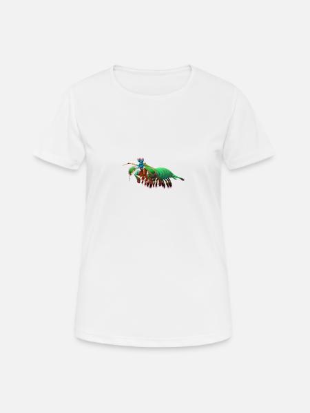 Mantisgarnelen - Frauen T-Shirt atmungsaktiv - Weiß