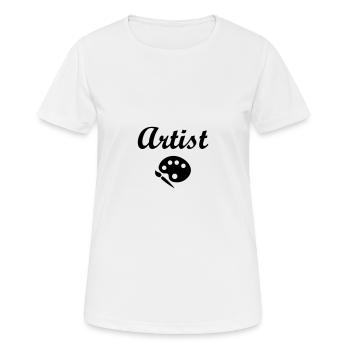 Artist - Art - Women's Breathable T-Shirt - white - Front - AI Model Female 172 dark (172cm)