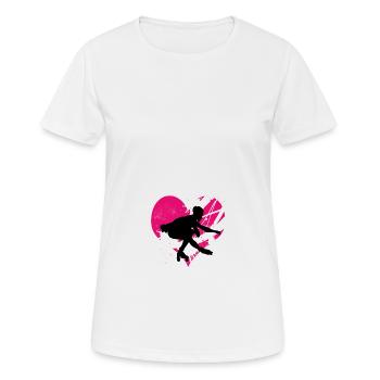love motiv Rollkunstlauf 3 - Frauen T-Shirt atmungsaktiv - Weiß - Vorne - AI Model Female 172 dark (172cm)