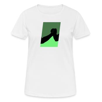 Arm Wrestling Bench Press Arm Wrestling - Women's Breathable T-Shirt - white - Front - AI Model Female 172 dark (172cm)