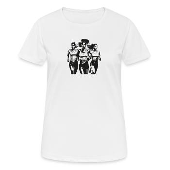 Sports * Jogging * Running * Joggers * Runners - Women's Breathable T-Shirt - white - Front - AI Model Female 172 dark (172cm)