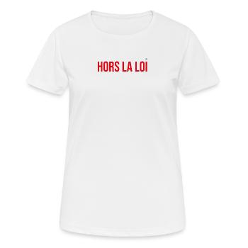 Ächten - Frauen T-Shirt atmungsaktiv - Weiß - Vorne - AI Model Female 172 dark (172cm)
