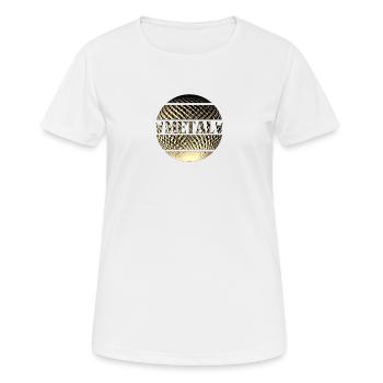 Metal - Frauen T-Shirt atmungsaktiv - Weiß - Vorne - AI Model Female 172 dark (172cm)