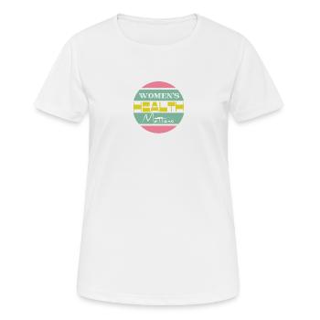 Women's health matters Frauengesundheit - Frauen T-Shirt atmungsaktiv - Weiß - Vorne - AI Model Female 172 dark (172cm)