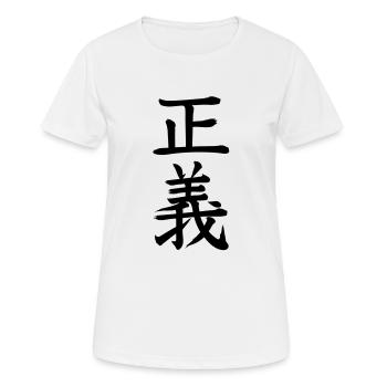justice - T-shirt respirant Femme - blanc - Devant - AI Model Female 172 dark (172cm)