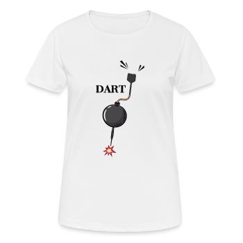 Fléchette Fléchette Flèche Légende de la fléchette - T-shirt respirant Femme - blanc - Devant - AI Model Female 172 dark (172cm)