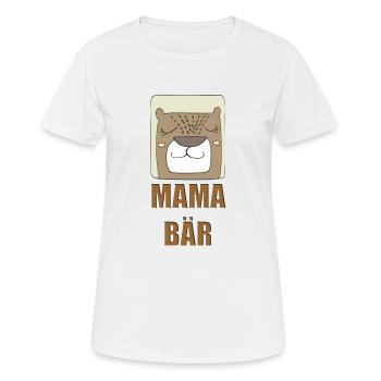 MAMA BEAR 2 - Women's Breathable T-Shirt - white - Front - AI Model Female 172 dark (172cm)