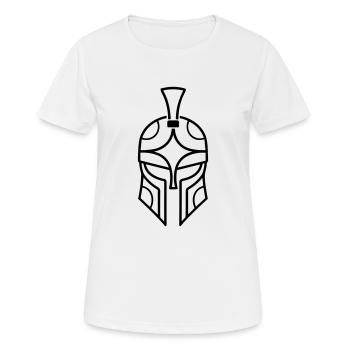 Spartan helmet - Women's Breathable T-Shirt - white - Front - AI Model Female 172 dark (172cm)