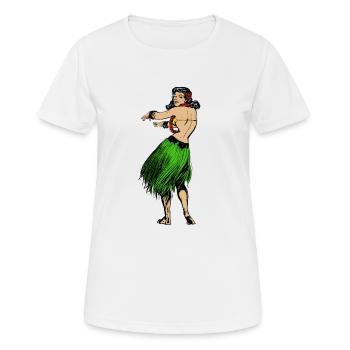 ballerina ballett dance dancer tanz taenzer yoga40 - Frauen T-Shirt atmungsaktiv - Weiß - Vorne - AI Model Female 172 dark (172cm)