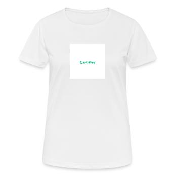 2 1 - Frauen T-Shirt atmungsaktiv - Weiß - Vorne - AI Model Female 172 dark (172cm)