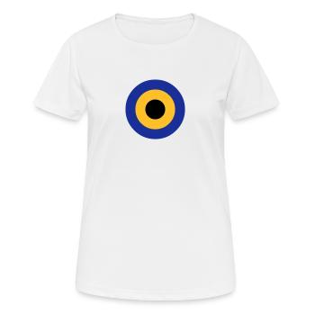 cercle - T-shirt respirant Femme - blanc - Devant - AI Model Female 172 dark (172cm)