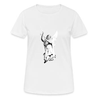 ange - T-shirt respirant Femme - blanc - Devant - AI Model Female 172 dark (172cm)
