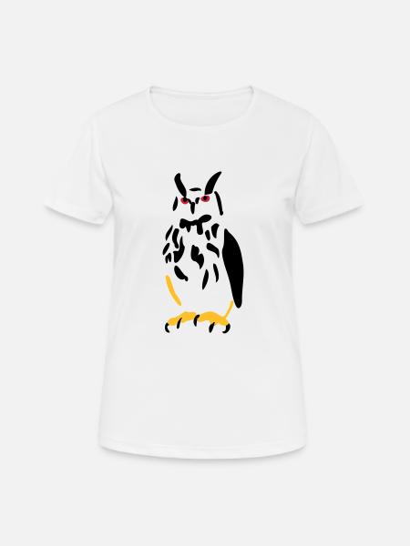 Eagle owl - Women's Breathable T-Shirt - white