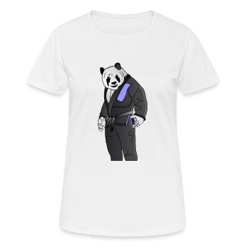 Karate Panda Judo Ju Jutsu Geschenk Gürtel Dan MMA - Frauen T-Shirt atmungsaktiv - Weiß - Vorne - AI Model Female 172 dark (172cm)