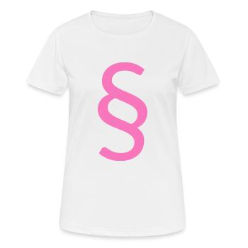 paragraphe rose pour avocate - T-shirt respirant Femme - blanc - Devant - AI Model Female 172 dark (172cm)
