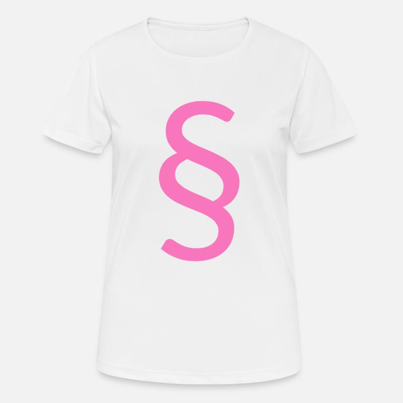 pink paragraph for lawyer - Women's Breathable T-Shirt - white