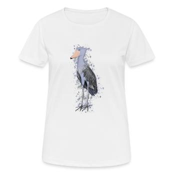 Cordon de chaussures Oiseau Oiseau Oiseau Observateur des oiseaux - T-shirt respirant Femme - blanc - Devant - AI Model Female 172 dark (172cm)