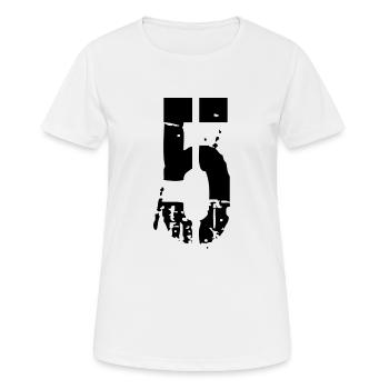 5 Zahl 5 Jahre - Frauen T-Shirt atmungsaktiv - Weiß - Vorne - AI Model Female 172 dark (172cm)