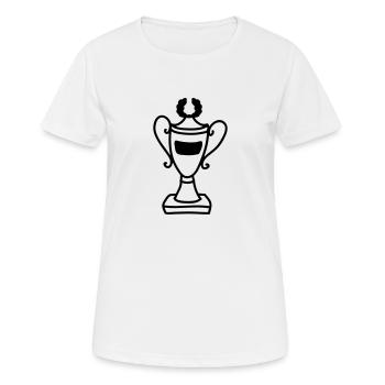 Cup - Line - Women's Breathable T-Shirt - white - Front - AI Model Female 172 dark (172cm)
