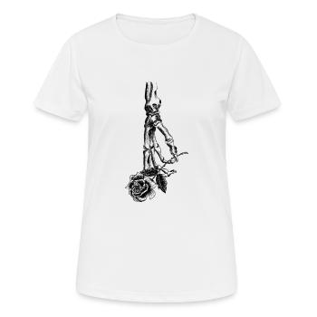 Skeleton - Women's Breathable T-Shirt - white - Front - AI Model Female 172 dark (172cm)