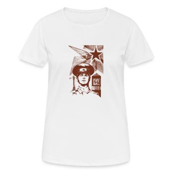 UdSSR Sowjetunion Lenin Geschenk Putin - Frauen T-Shirt atmungsaktiv - Weiß - Vorne - AI Model Female 172 dark (172cm)