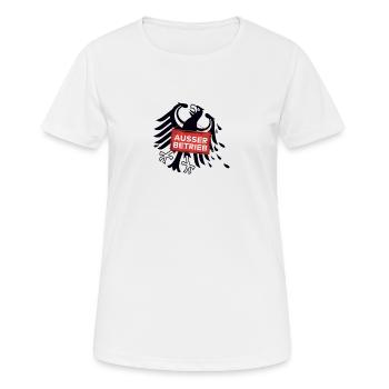 Ausser Betrieb trans - Frauen T-Shirt atmungsaktiv - Weiß - Vorne - AI Model Female 172 dark (172cm)
