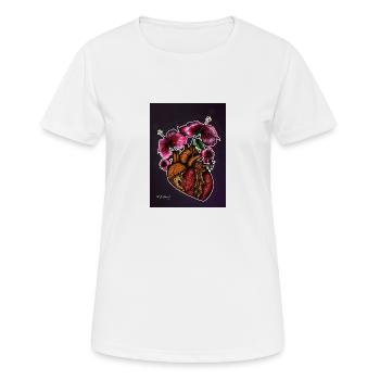 FLEUR DE CDRAZON - T-shirt respirant Femme - blanc - Devant - AI Model Female 172 dark (172cm)