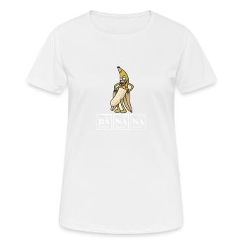 BANANE - T-shirt respirant Femme - blanc - Devant - AI Model Female 172 dark (172cm)