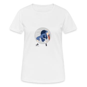 Né pour faire du drame - T-shirt respirant Femme - blanc - Devant - AI Model Female 172 dark (172cm)
